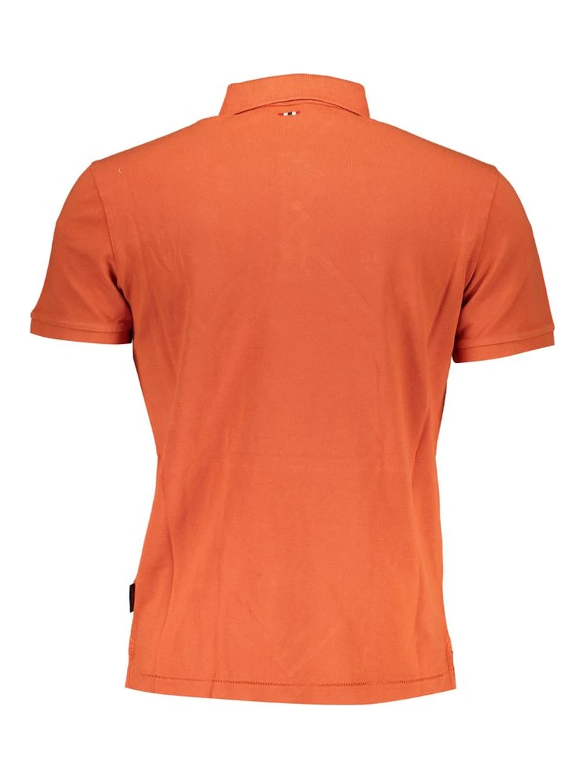 Orange Cotton Polo Shirt