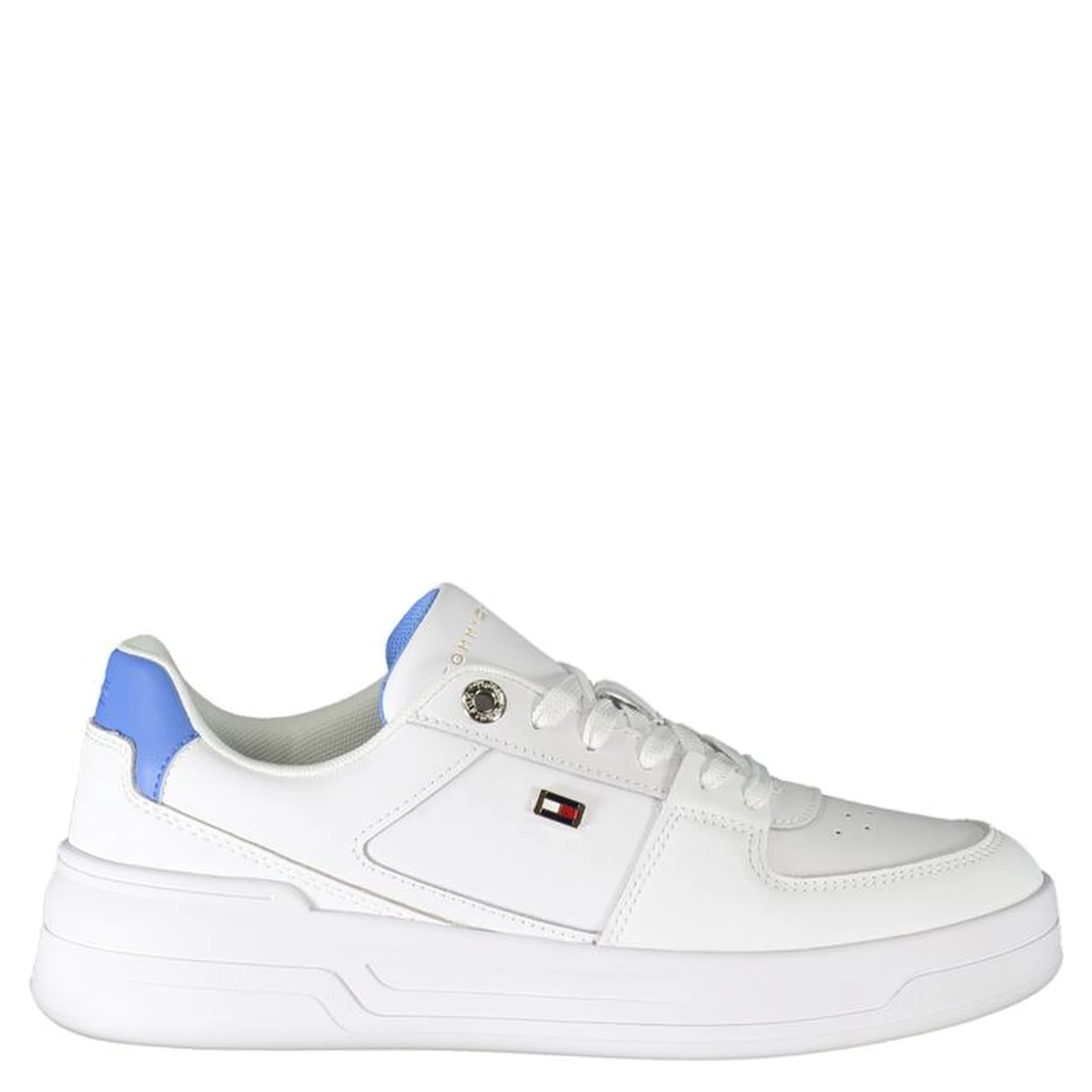 White Polyester Sneaker
