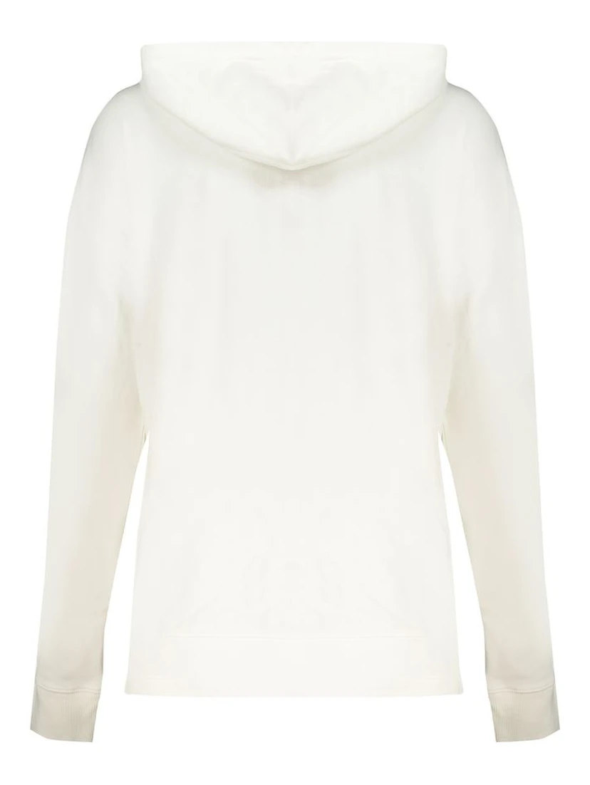 سويت شيرت قطني أبيض