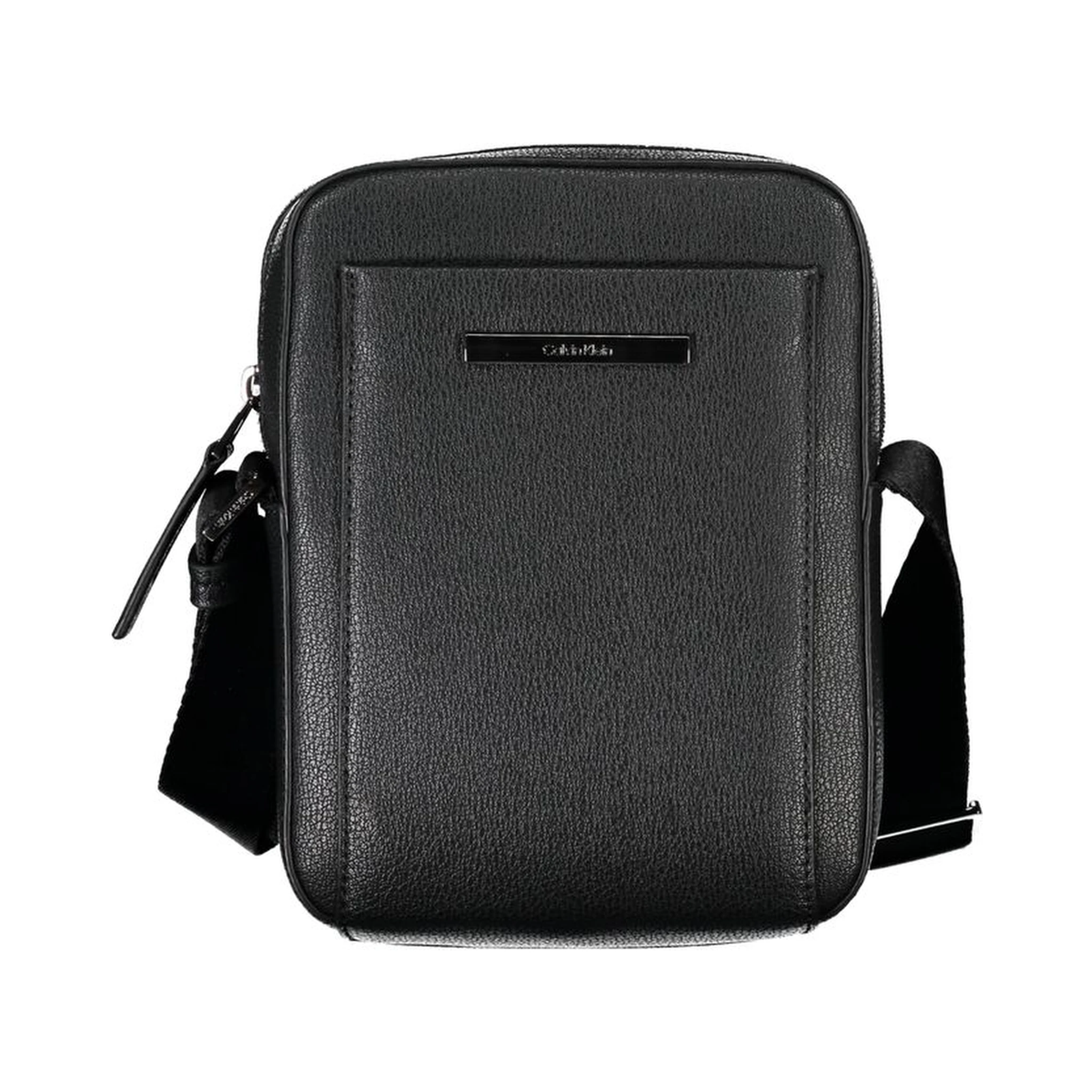 Black Polyester Shoulder Bag