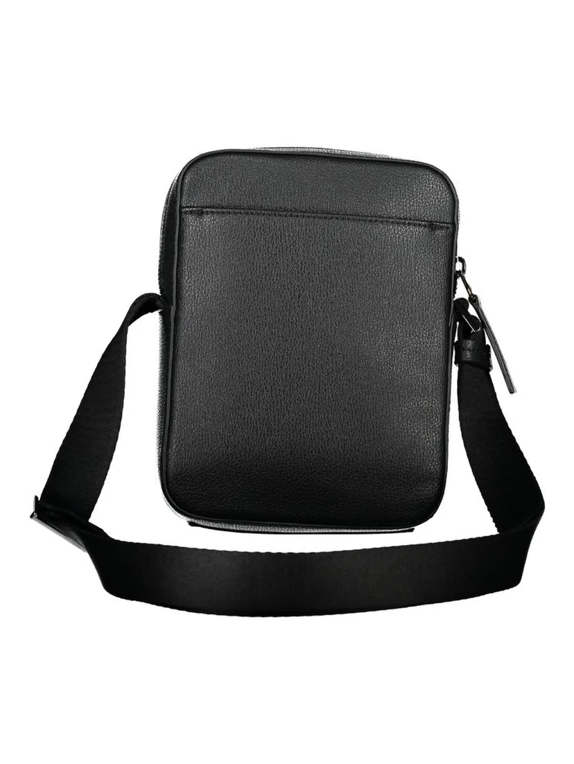 Black Polyester Shoulder Bag