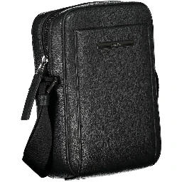 Black Polyester Shoulder Bag