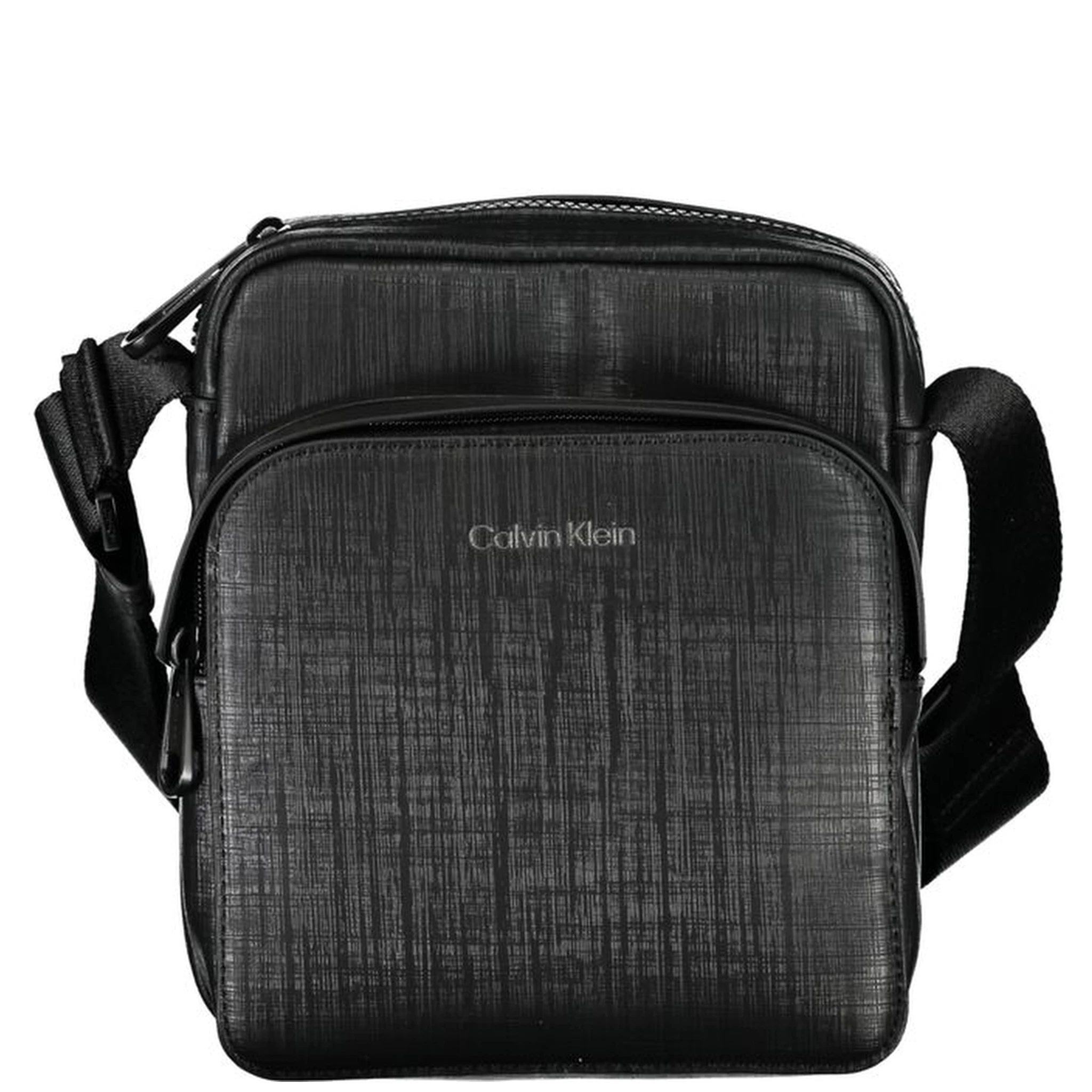 Black Polyester Shoulder Bag