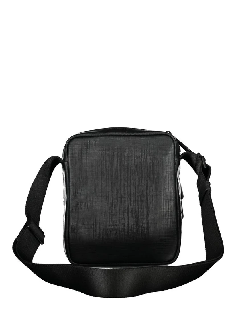 Black Polyester Shoulder Bag