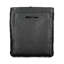 Black Polyester Shoulder Bag