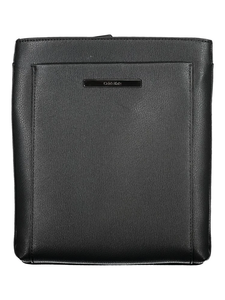 Black Polyester Shoulder Bag