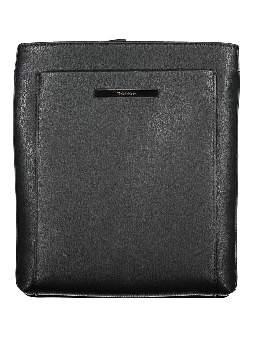 Black Polyester Shoulder Bag