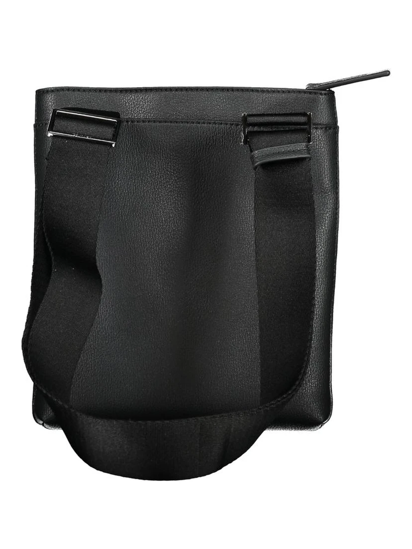 Black Polyester Shoulder Bag