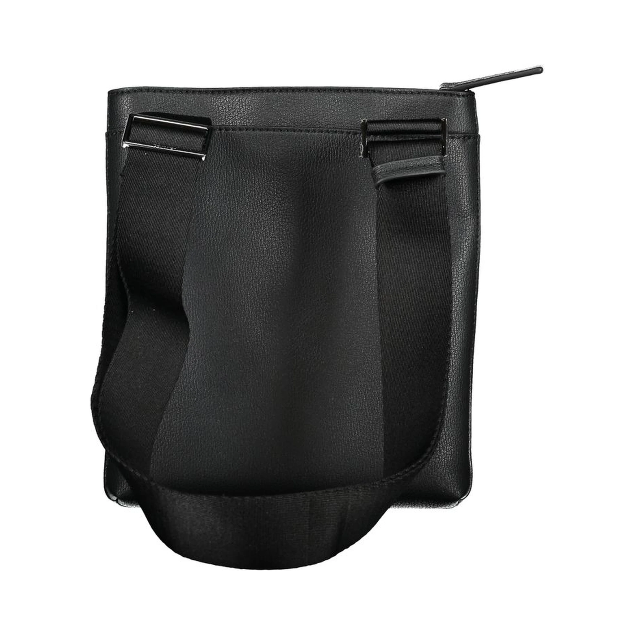 Black Polyester Shoulder Bag