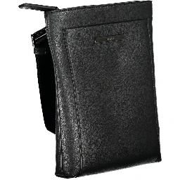 Black Polyester Shoulder Bag