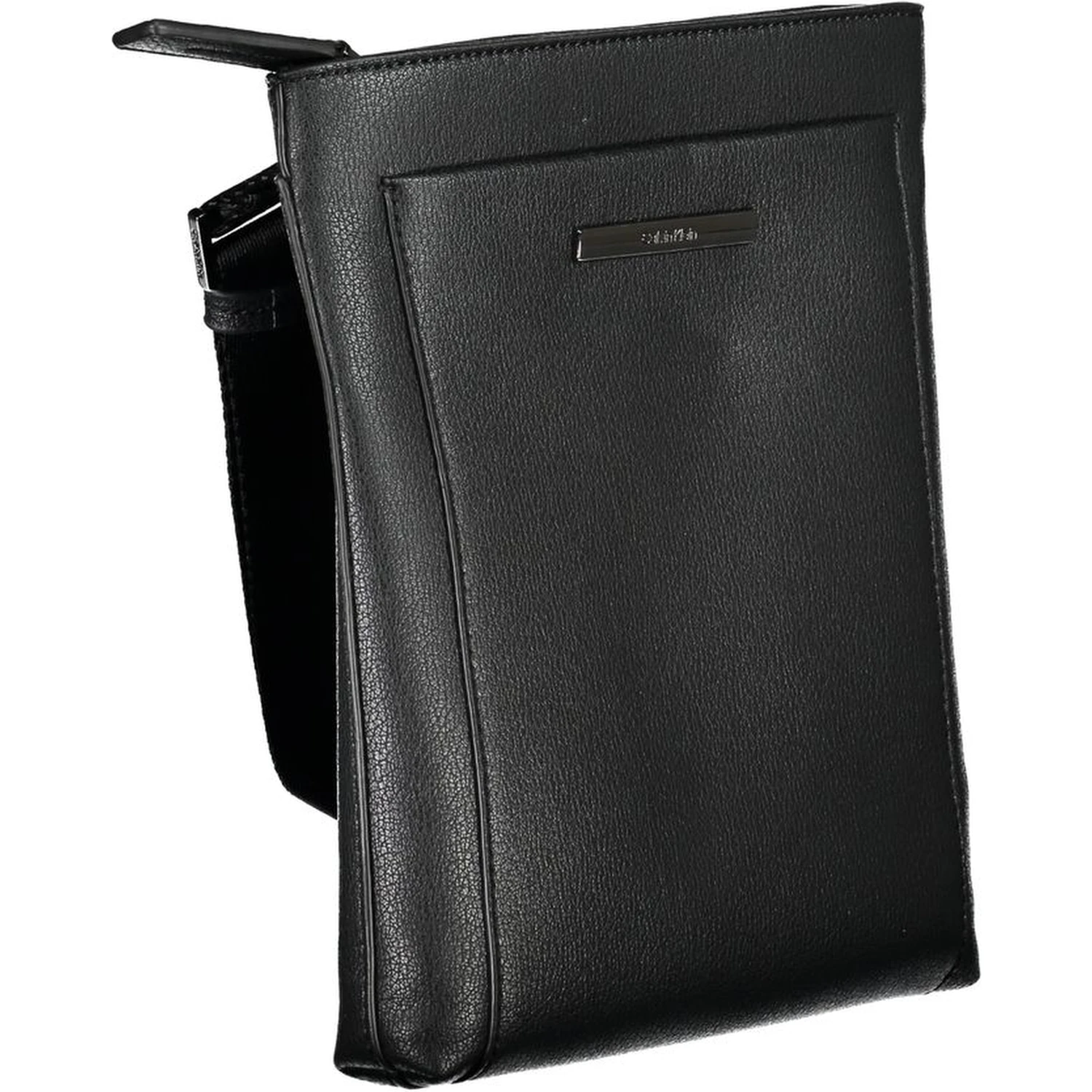 Black Polyester Shoulder Bag
