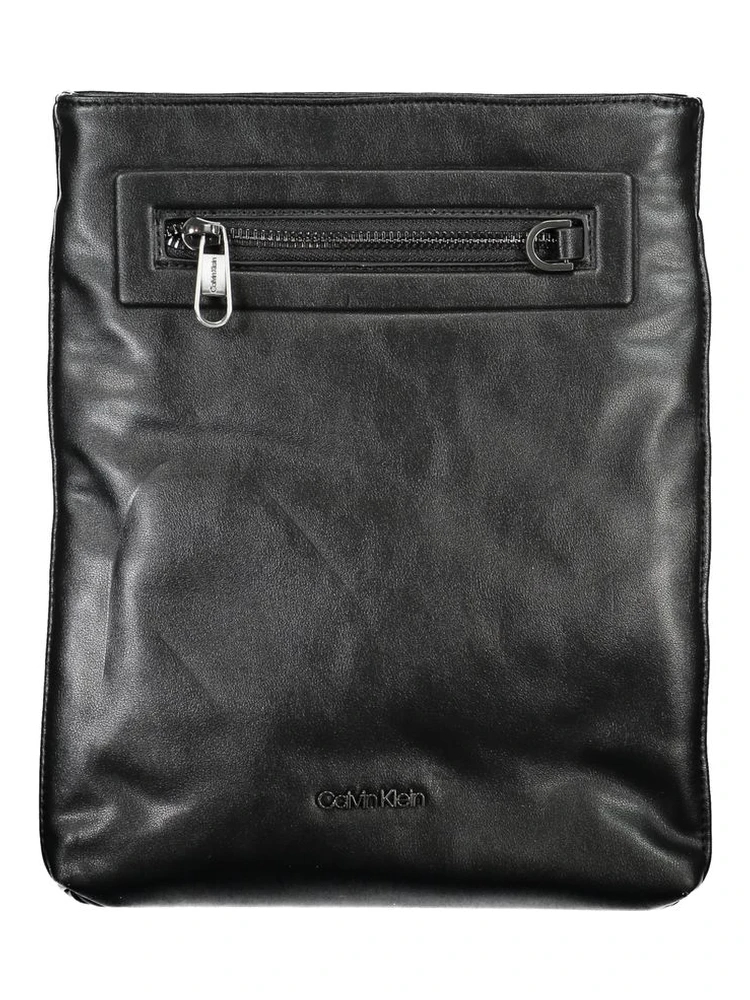 Black Polyester Shoulder Bag