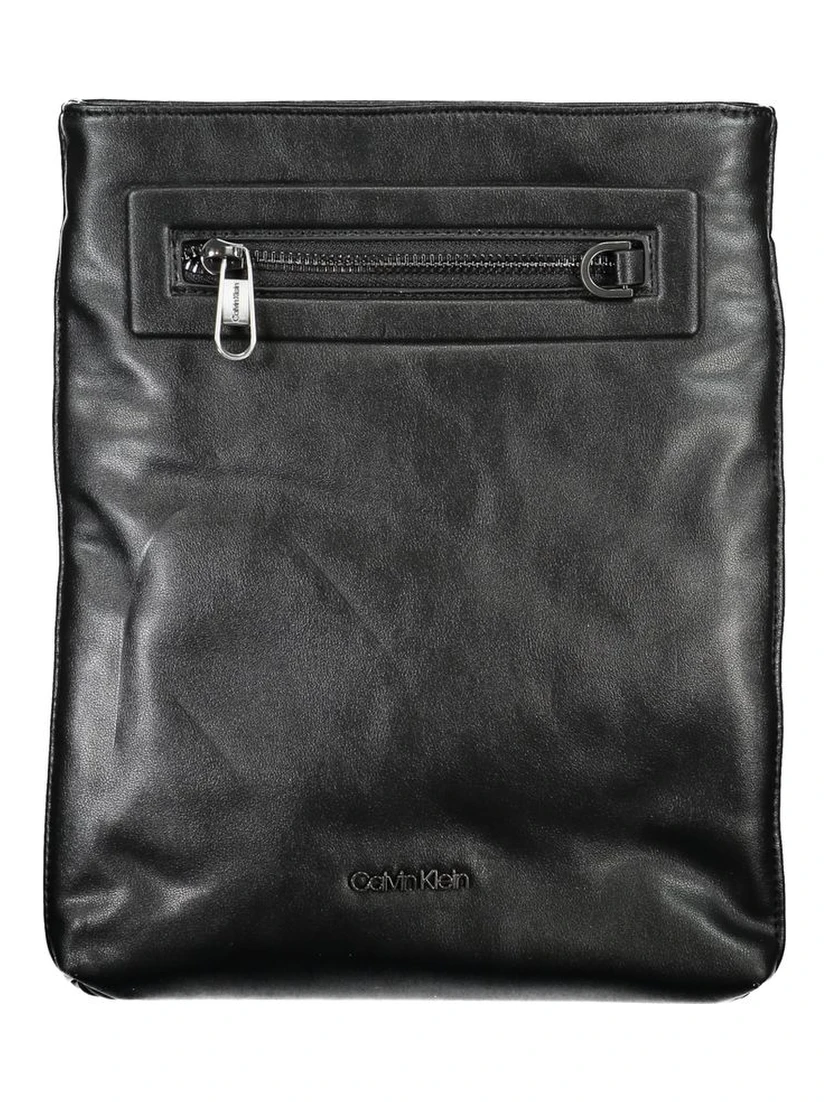Black Polyester Shoulder Bag