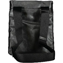 Black Polyester Shoulder Bag