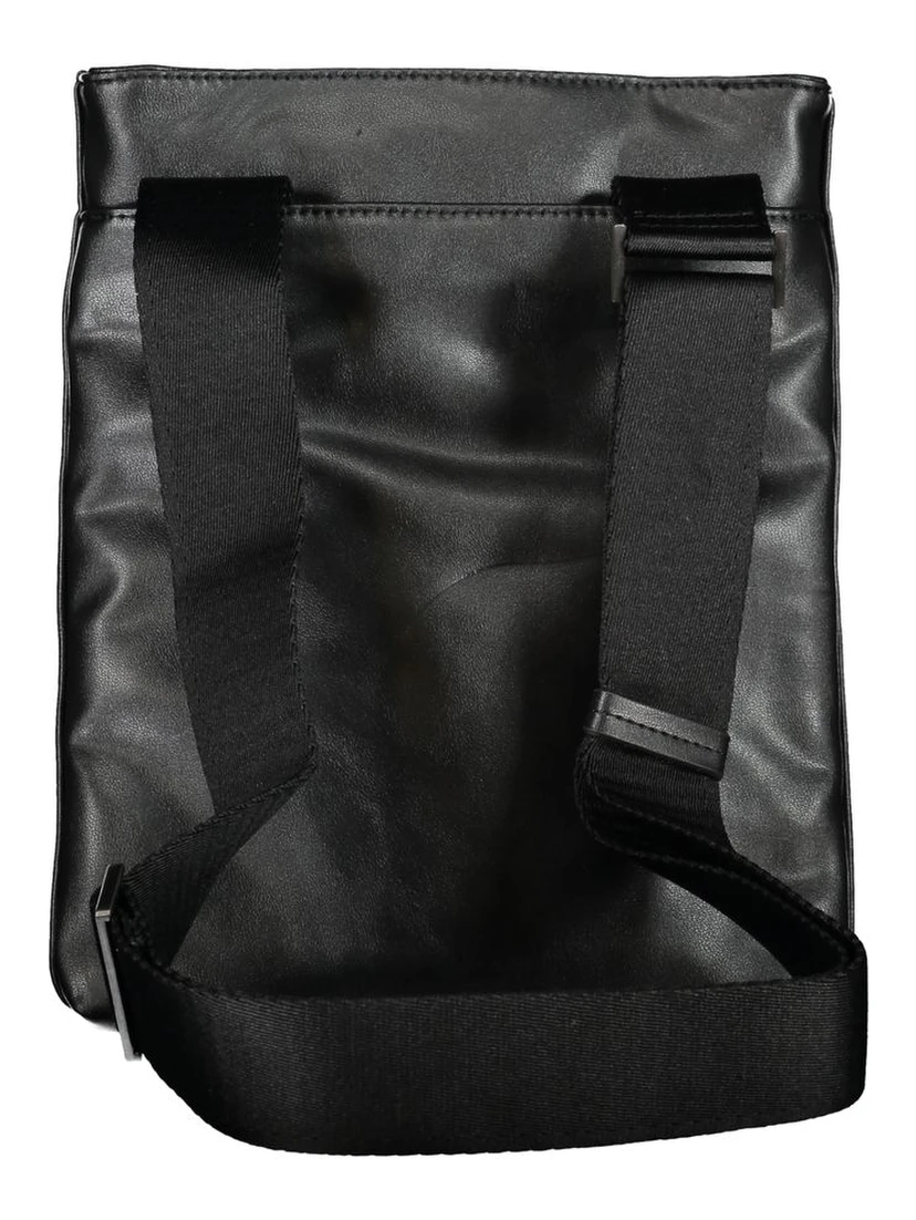 Black Polyester Shoulder Bag