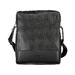 Black Polyester Shoulder Bag