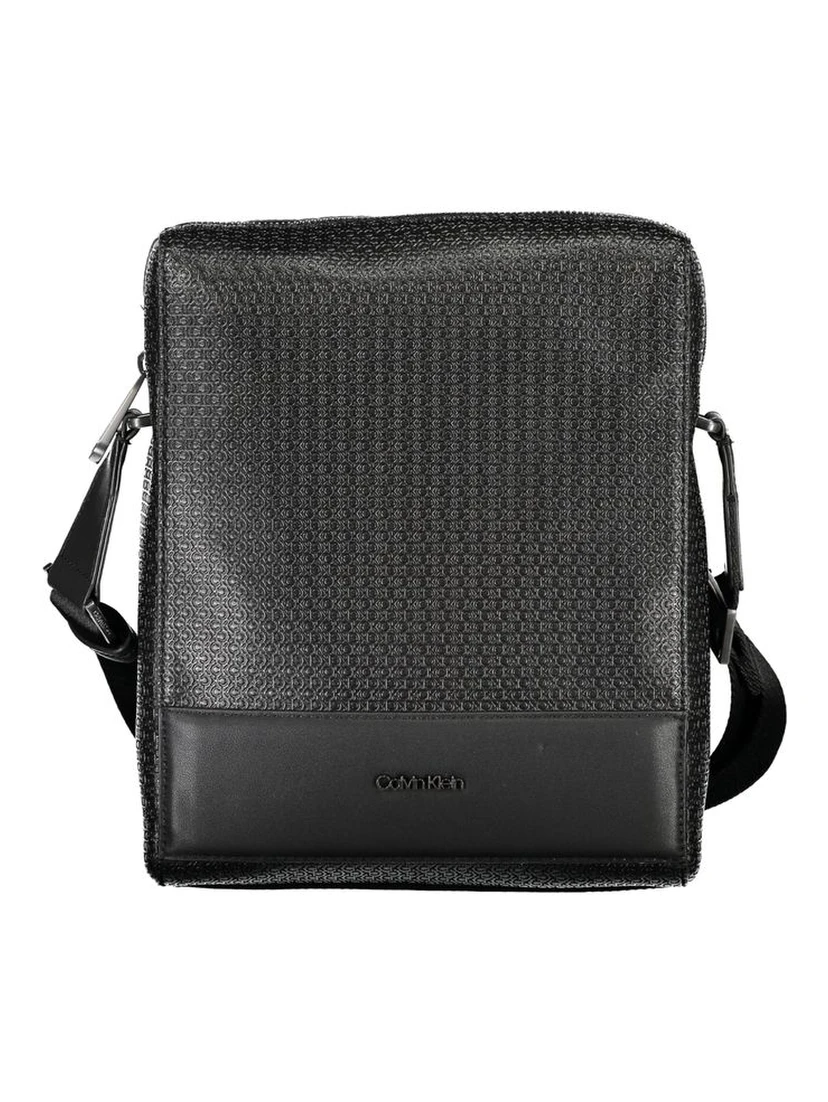 Black Polyester Shoulder Bag
