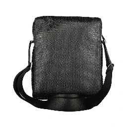 Black Polyester Shoulder Bag