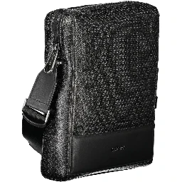 Black Polyester Shoulder Bag