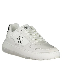 White Polyester Sneaker