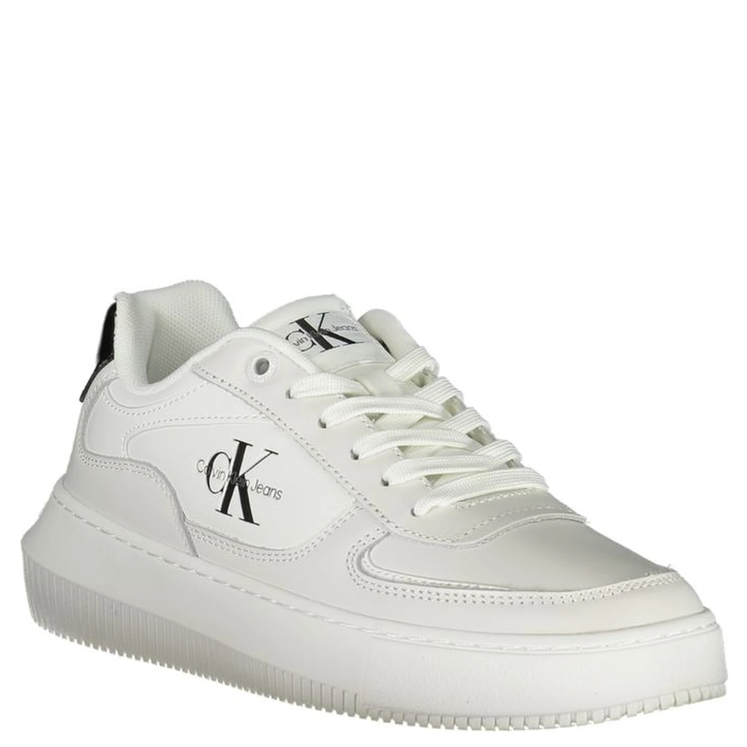 White Polyester Sneaker