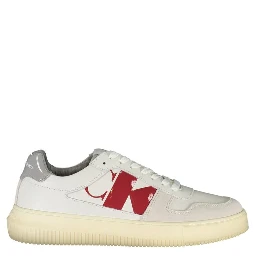 White Polyester Sneaker