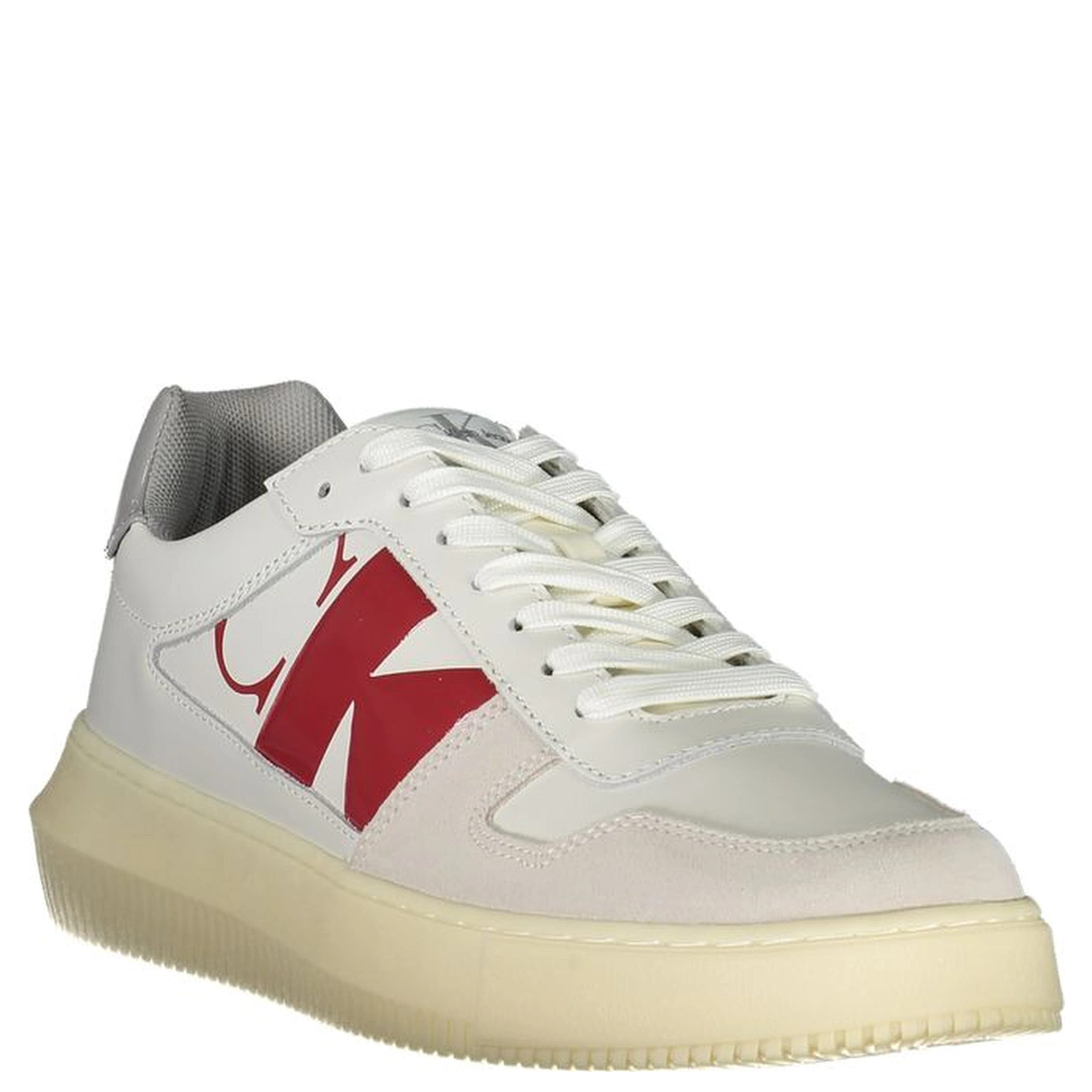 White Polyester Sneaker
