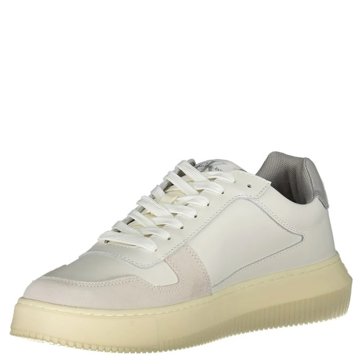 White Polyester Sneaker