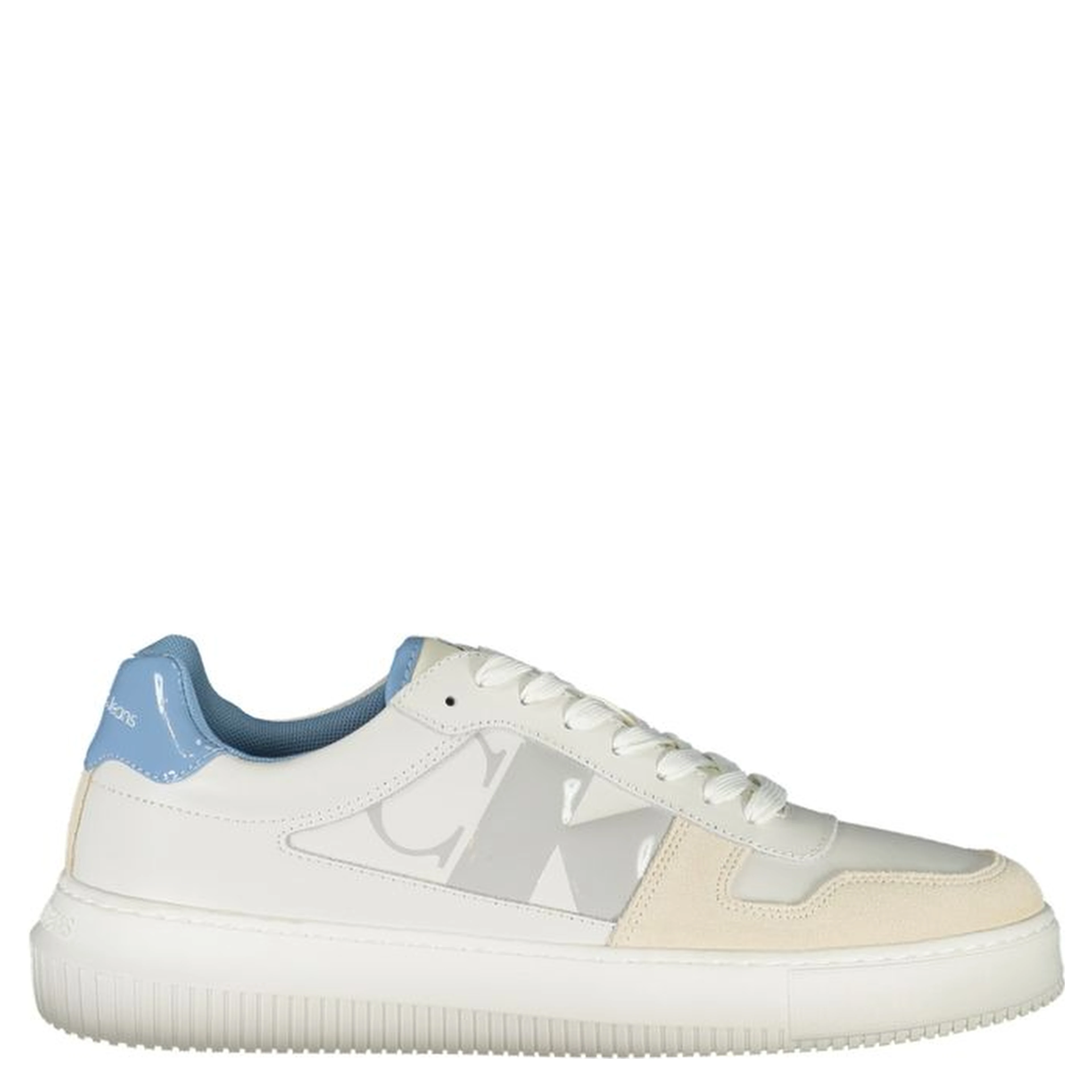 White Polyester Sneaker
