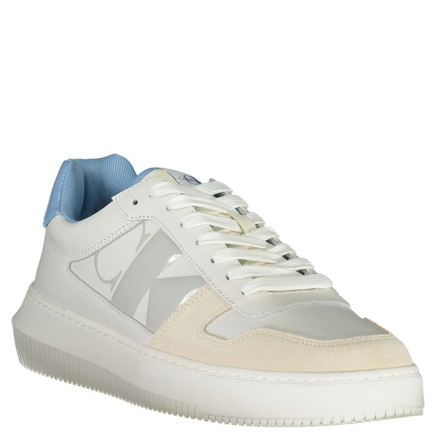 White Polyester Sneaker