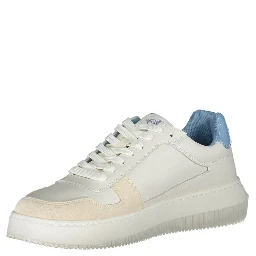 White Polyester Sneaker