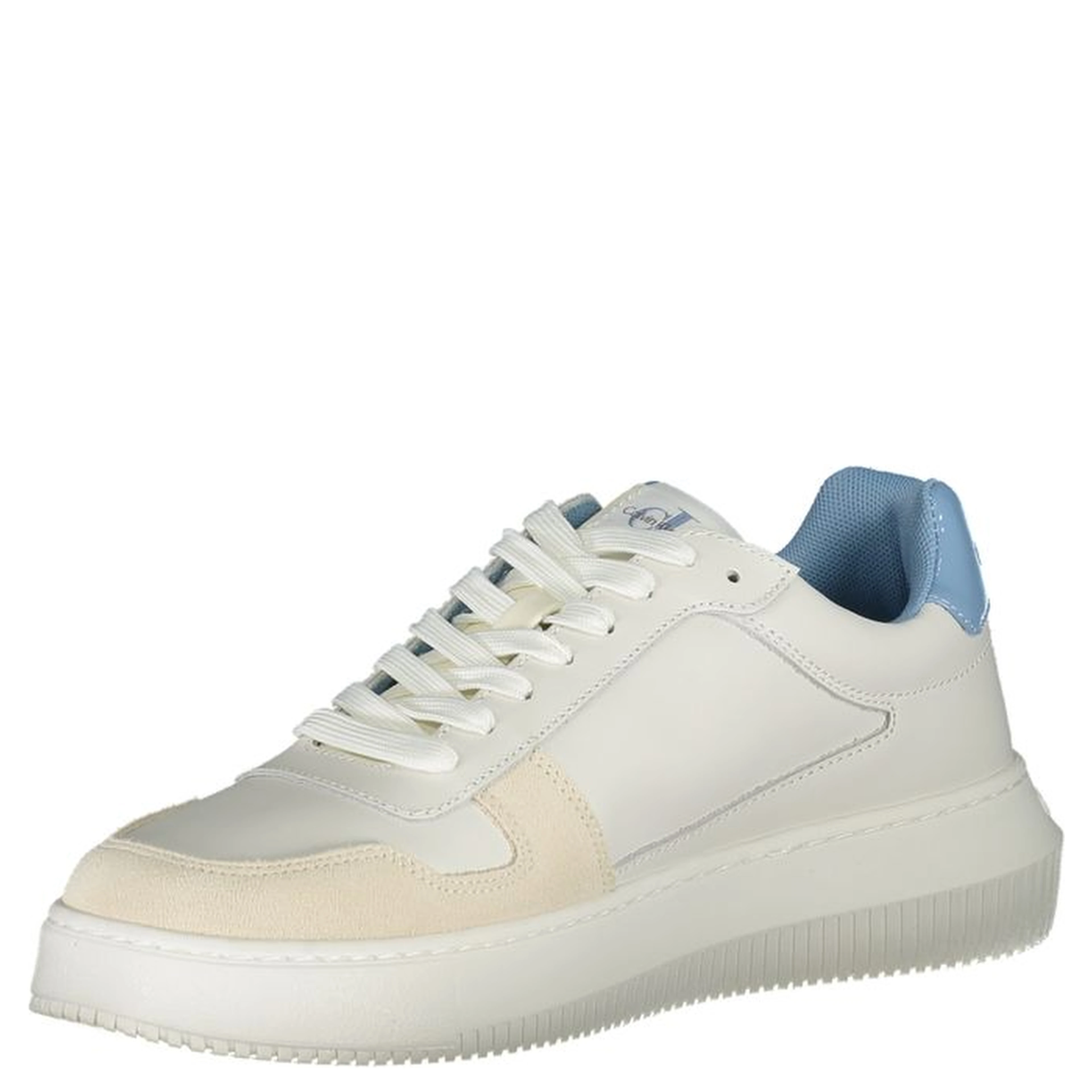 White Polyester Sneaker