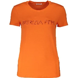 Orange Elastane T-Shirt