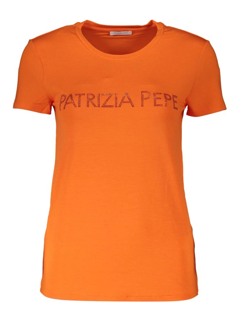 Orange Elastane T-Shirt