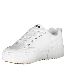 White Polyester Sneaker