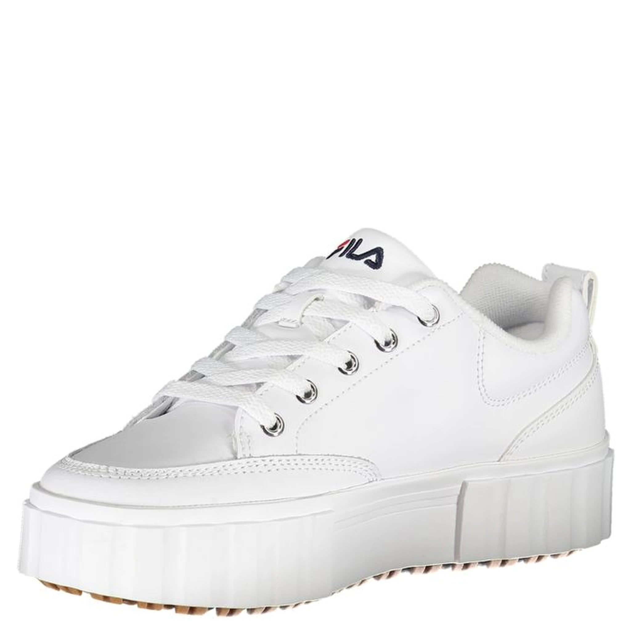 White Polyester Sneaker