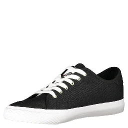 Black Polyester Sneaker
