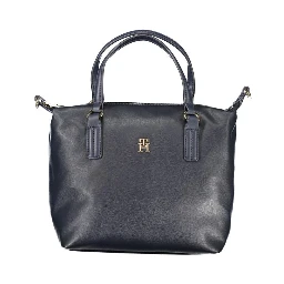 Blue Polyester Handbag