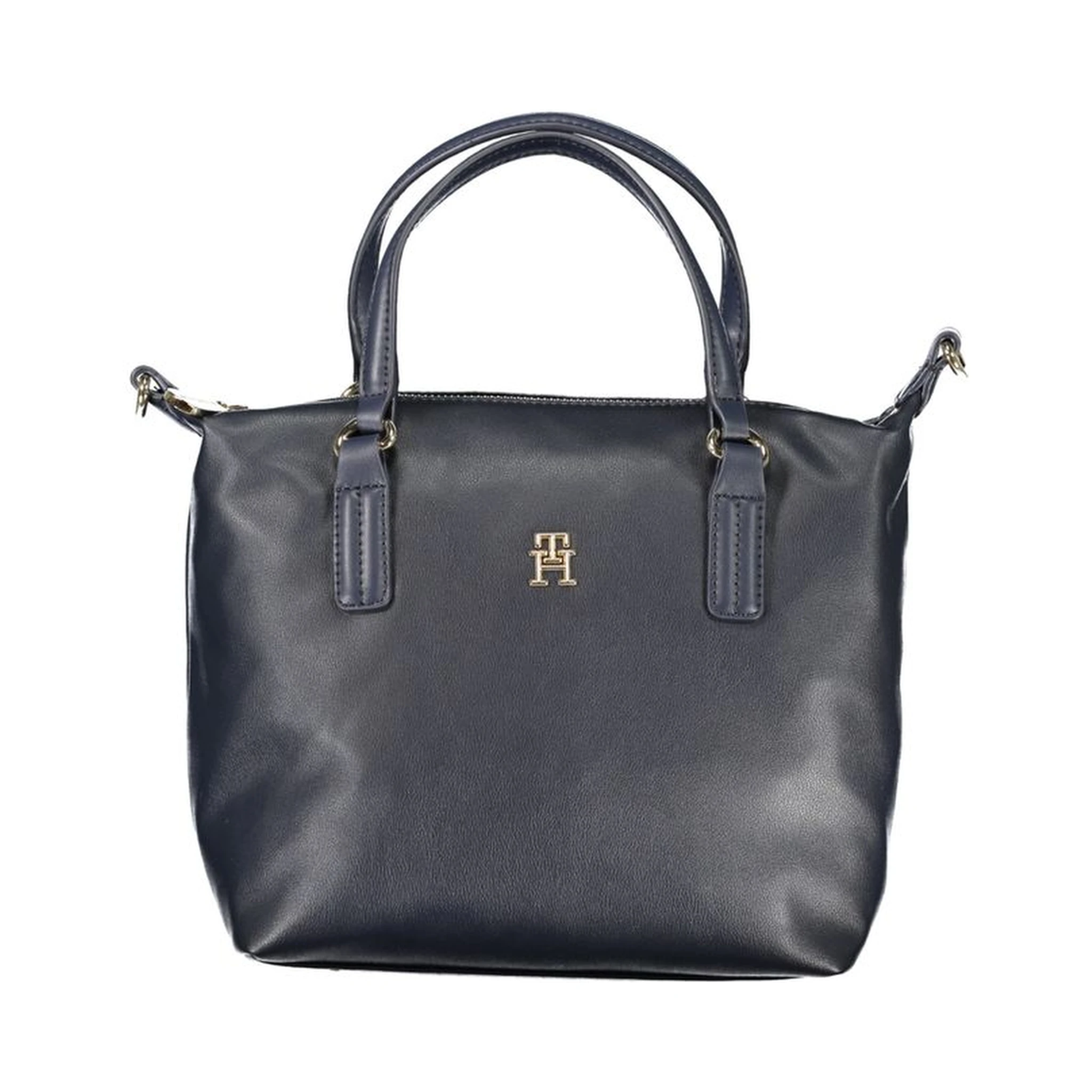 Blue Polyester Handbag