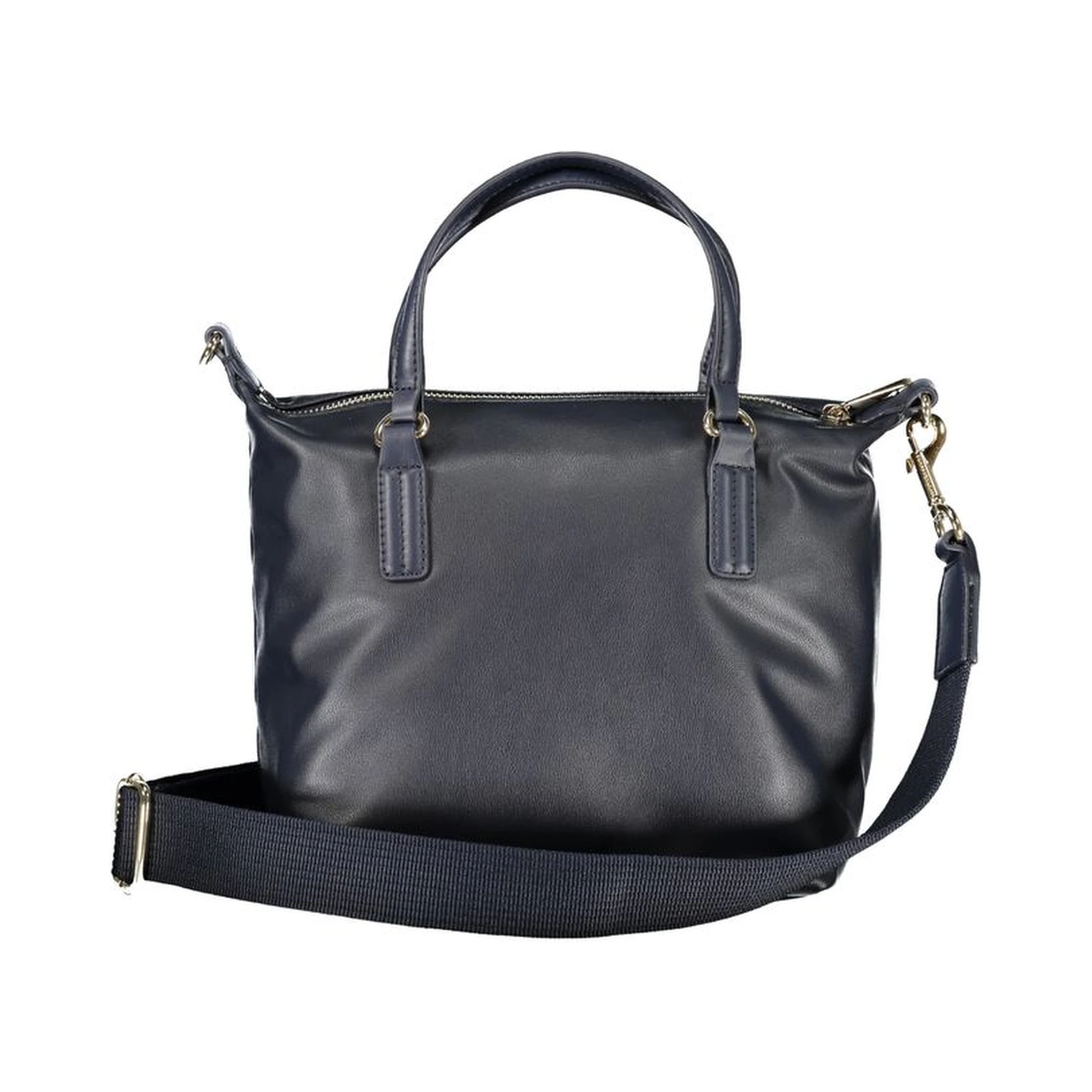 Blue Polyester Handbag