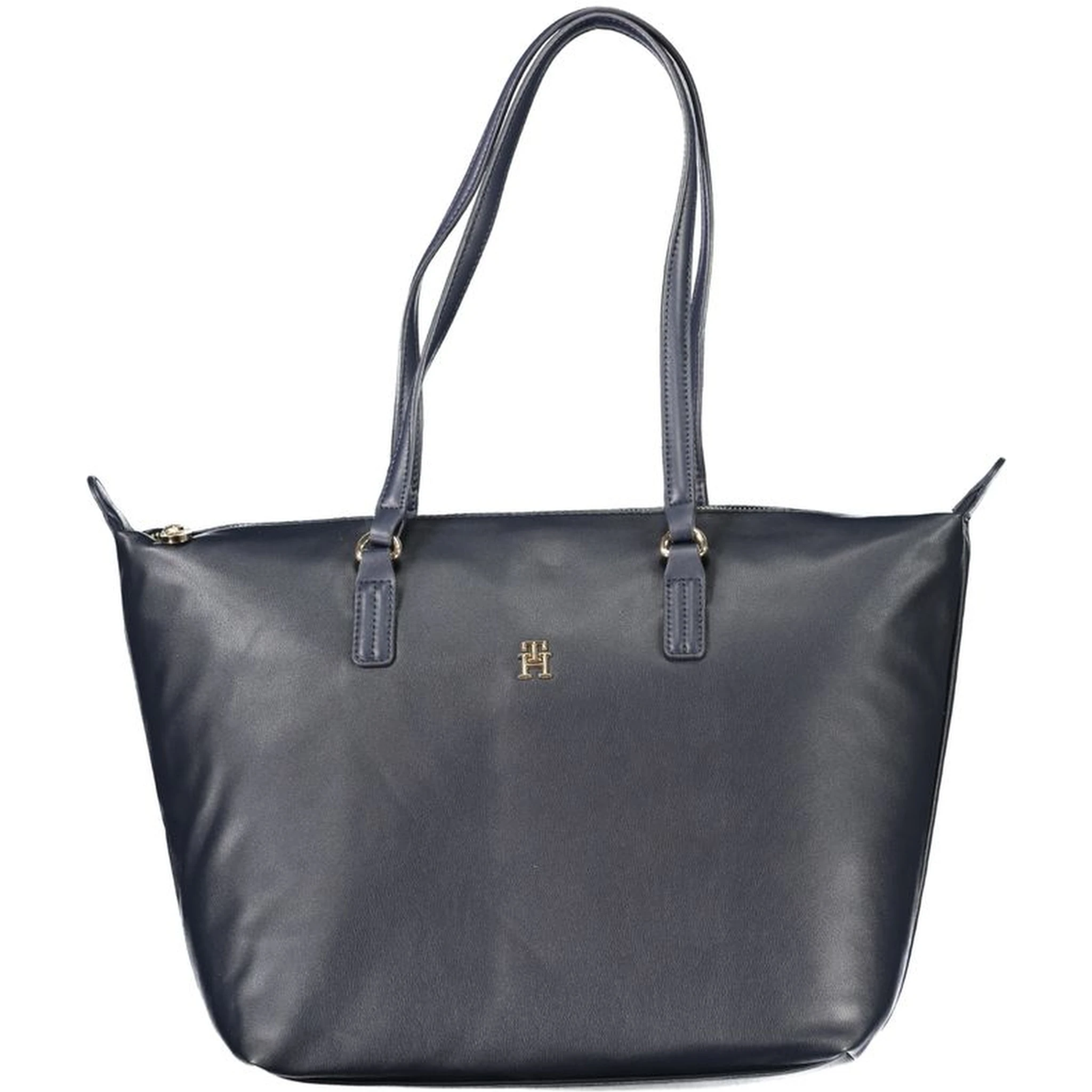 Blue Polyester Handbag