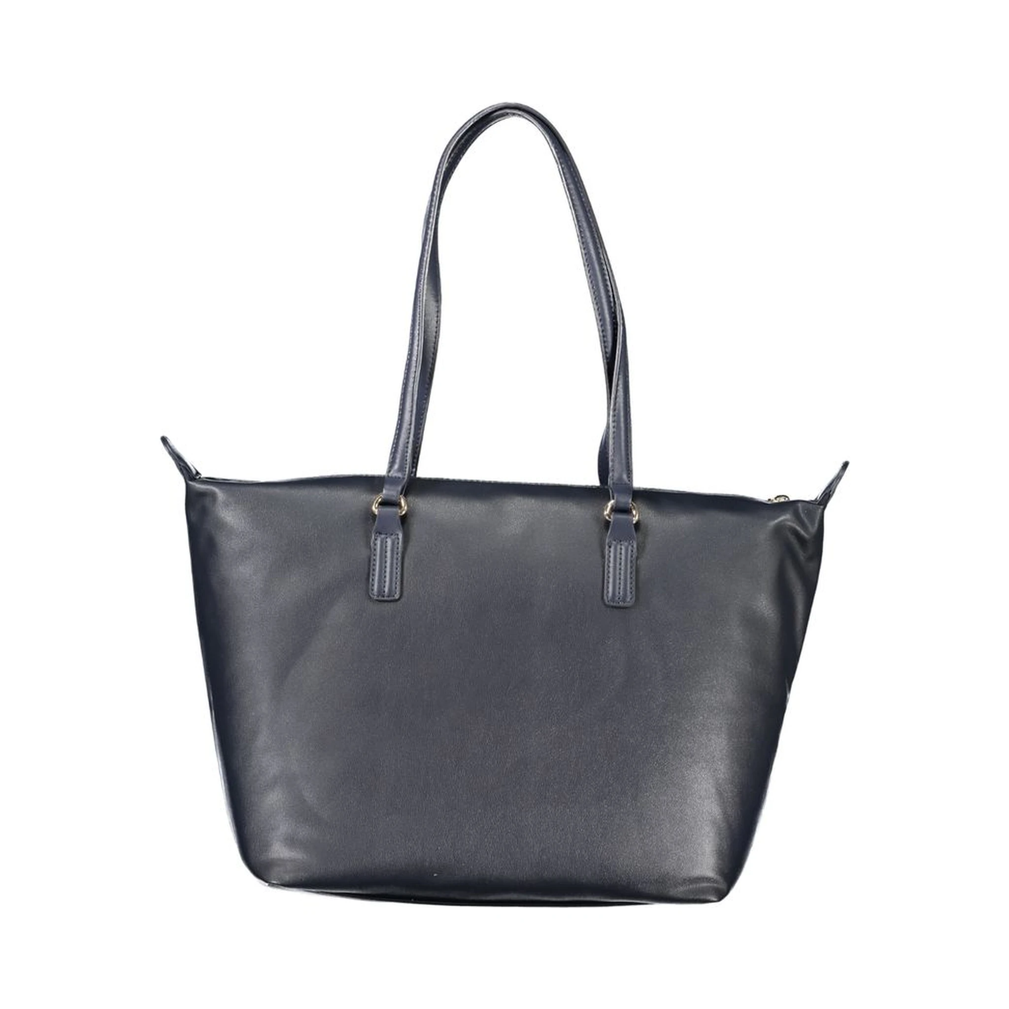 Blue Polyester Handbag