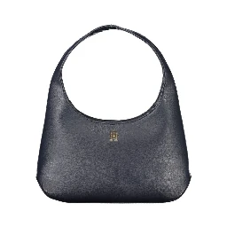 Blue Polyester Handbag