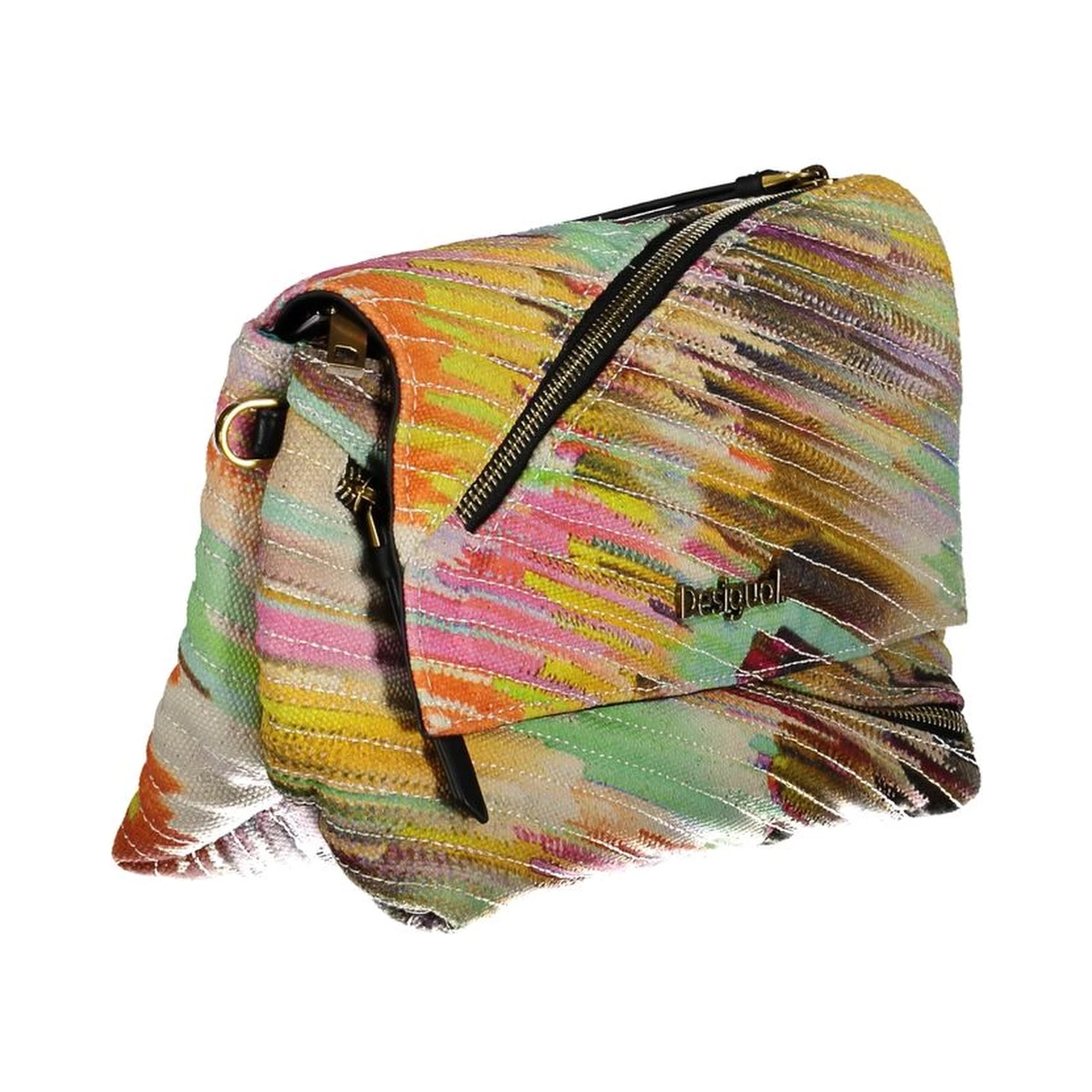 Yellow Polyester Handbag