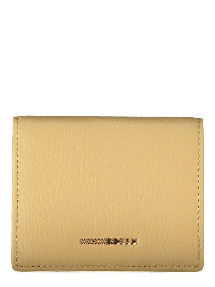Beige Leather Wallet