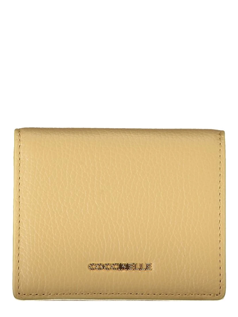 Beige Leather Wallet