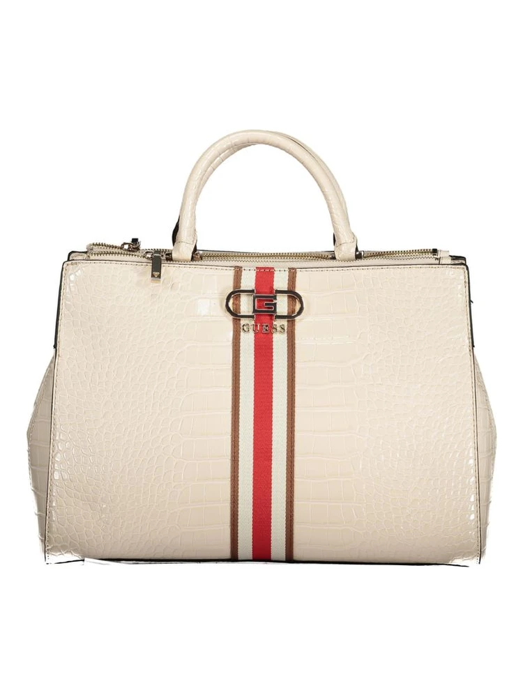 Beige Polyethylene Handbag
