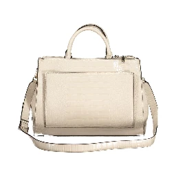 Beige Polyethylene Handbag