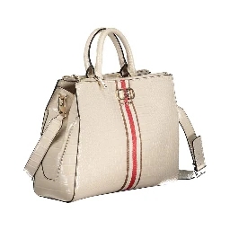 Beige Polyethylene Handbag