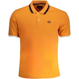 Orange Cotton Polo Shirt